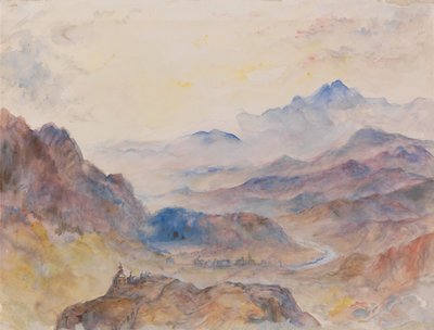 Mountain Scene, Mist Rising by Unbekannt Unbekannt